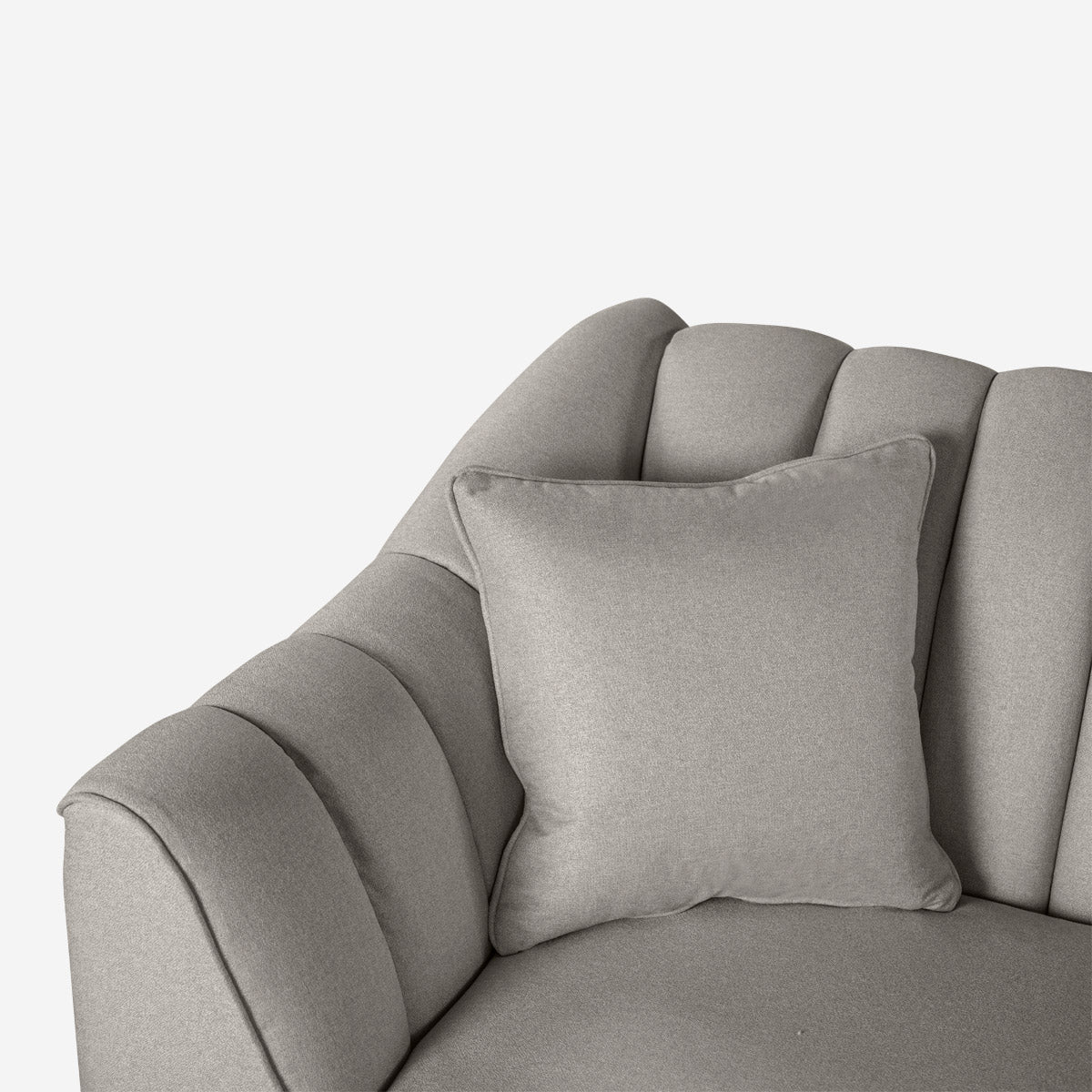 Sala 3-2 Makora Eliana Gris Claro Lino De 5 Plazas - Outlet