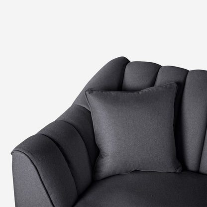 Sala 3-2 Makora Eliana Gris Oxford Lino De 5 Plazas - Outlet