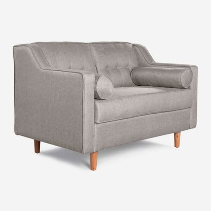 Sala 3-2 Makora Mimosa Gris Claro Lino De 5 Plazas - Outlet