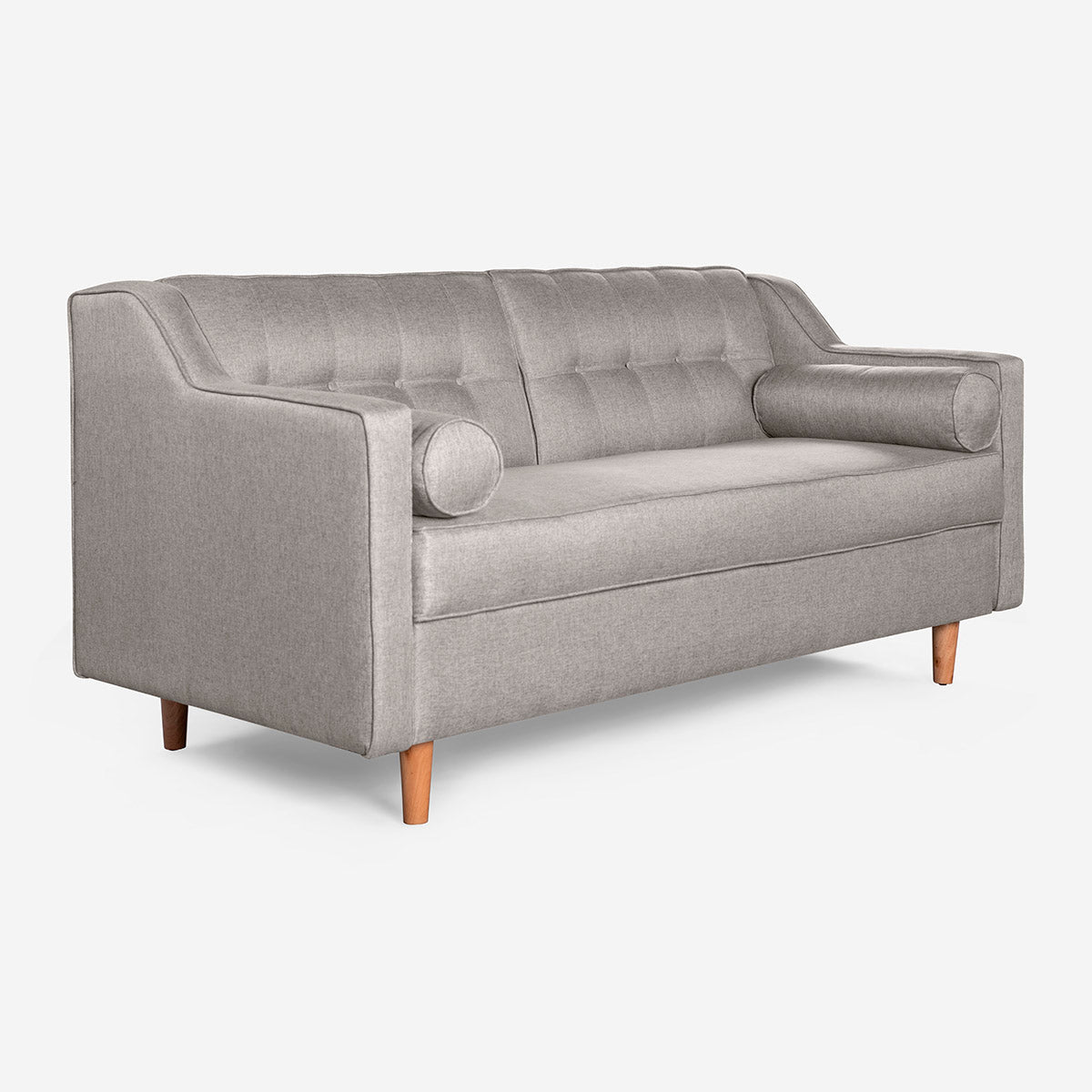 Sala 3-2 Makora Mimosa Gris Claro Lino De 5 Plazas - Outlet