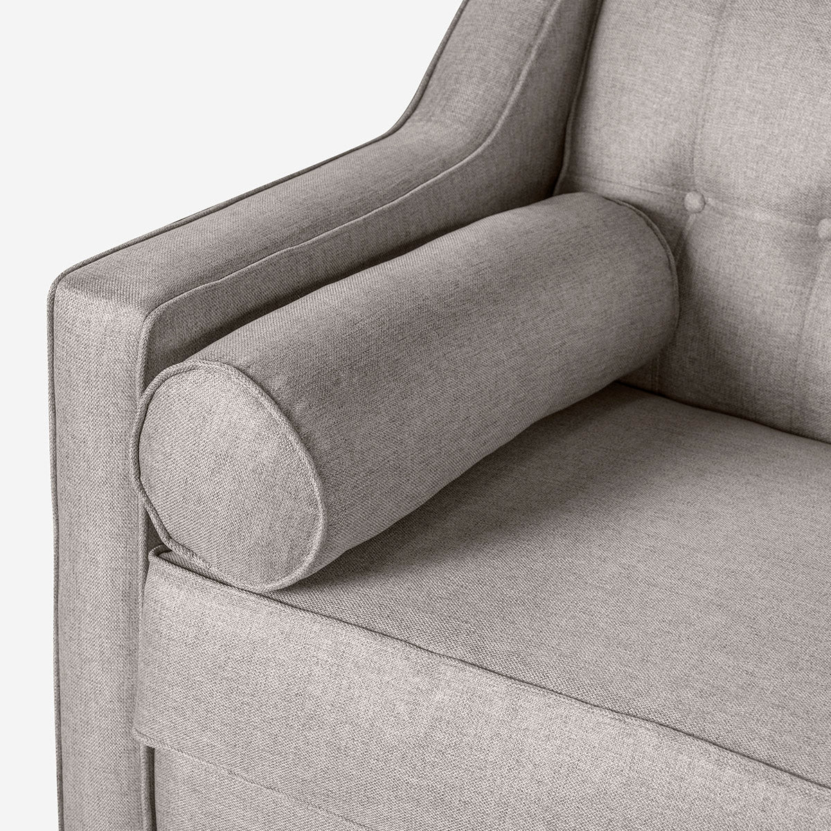 Sala 3-2 Makora Mimosa Gris Claro Lino De 5 Plazas - Outlet