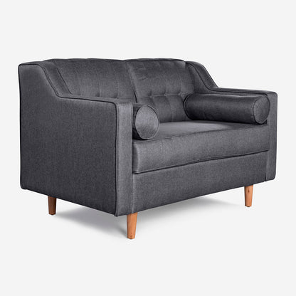 Sala 3-2 Makora Mimosa Gris Oxford Lino De 5 Plazas - Outlet