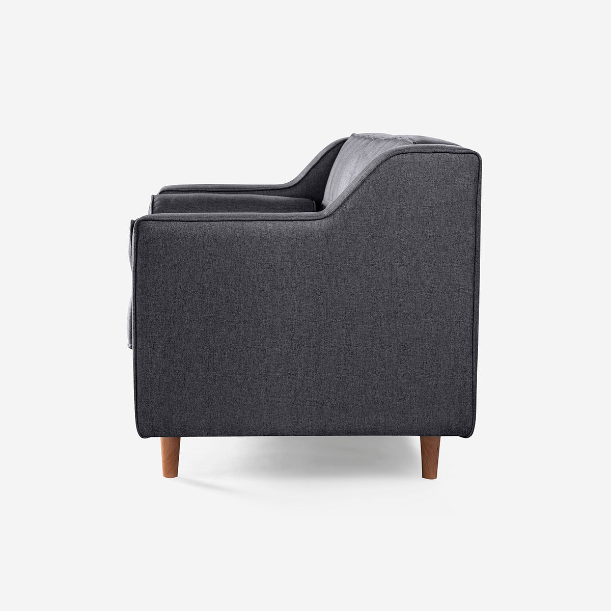 Sala 3-2 Makora Mimosa Gris Oxford Lino De 5 Plazas - Outlet