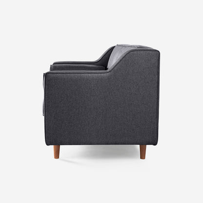 Sala 3-2 Makora Mimosa Gris Oxford Lino De 5 Plazas - Outlet