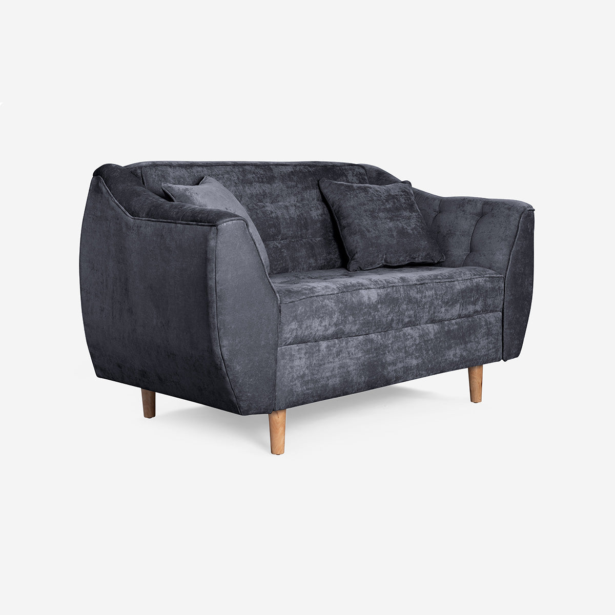 Sala 3-2 Makora Neroli Gris Oxford Terciopelo De 5 Plazas - Outlet