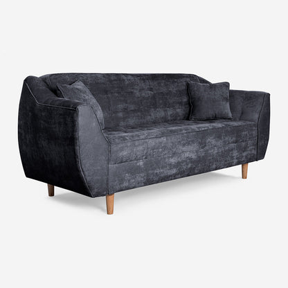 Sala 3-2 Makora Neroli Gris Oxford Terciopelo De 5 Plazas - Outlet