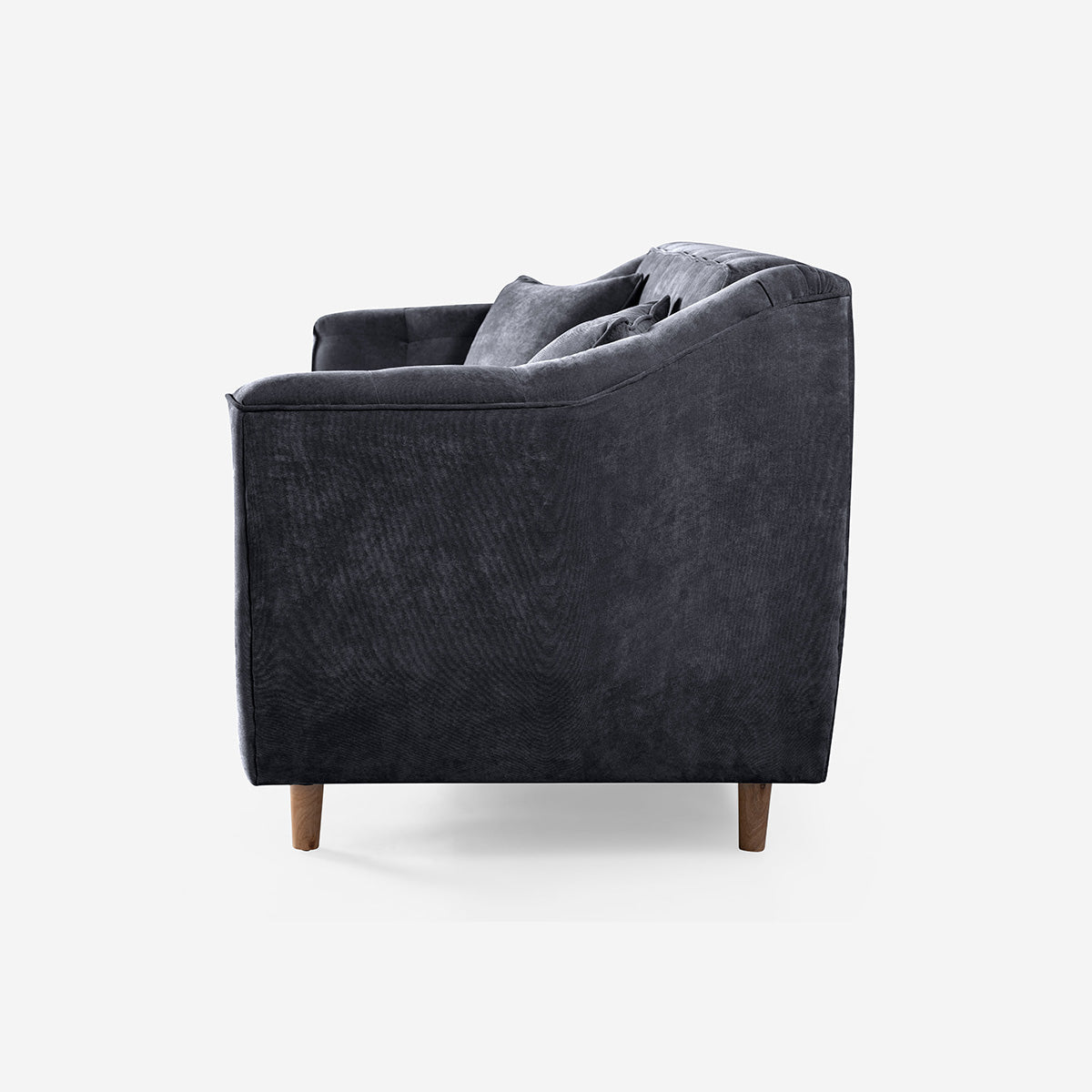 Sala 3-2 Makora Neroli Gris Oxford Terciopelo De 5 Plazas - Outlet