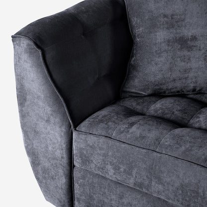Sala 3-2 Makora Neroli Gris Oxford Terciopelo De 5 Plazas - Outlet