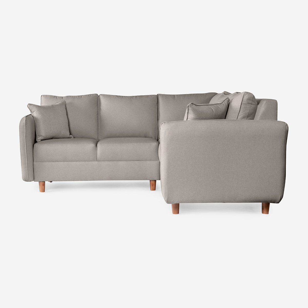 Sala Esquinera Maccan Color Gris Claro