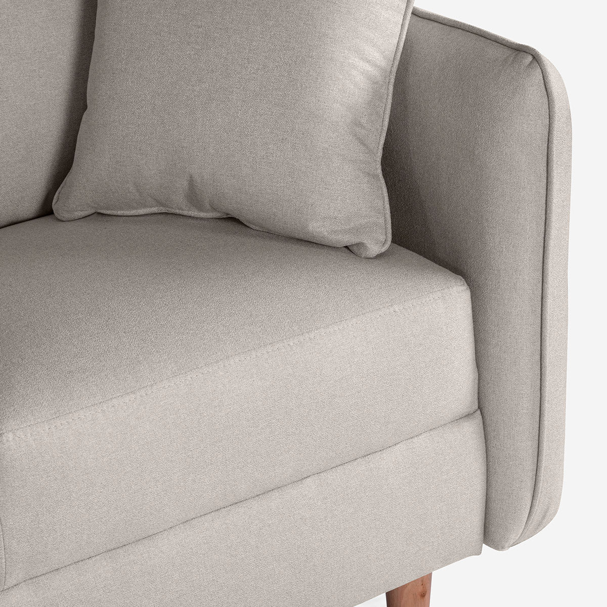 Sala Esquinera Maccan Color Gris Claro