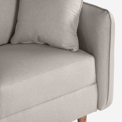 Sala Esquinera Maccan Color Gris Claro