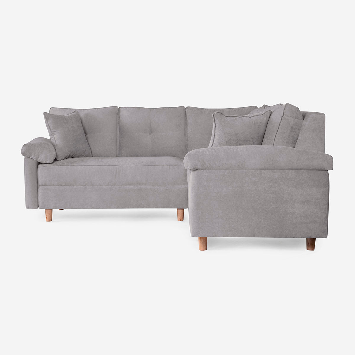 Sala Esquinera Elton Color Gris Claro