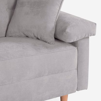 Sala Esquinera Elton Color Gris Claro