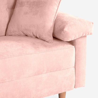 Sala Esquinera Elton Color Rosa
