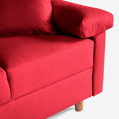 Sala Esquinera Miller Color Rojo