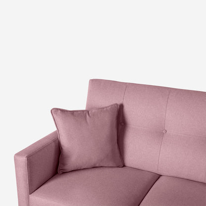 Sofá Makora Aria Rosa Lino De 3 Plazas - Outlet