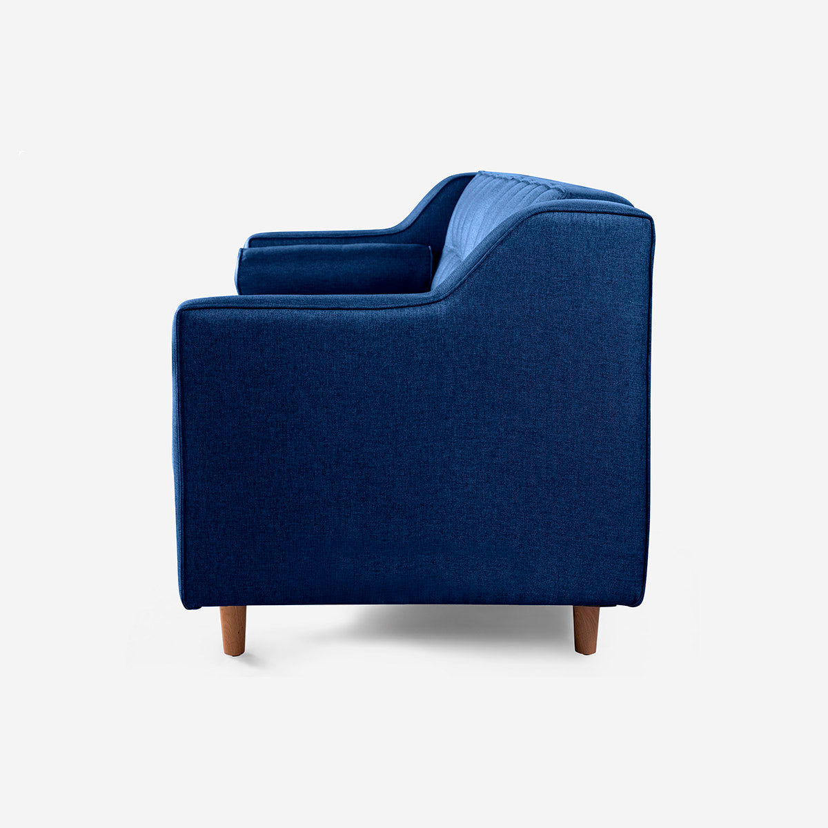 Sofá Makora Mimosa Azul Lino De 3 Plazas - Outlet